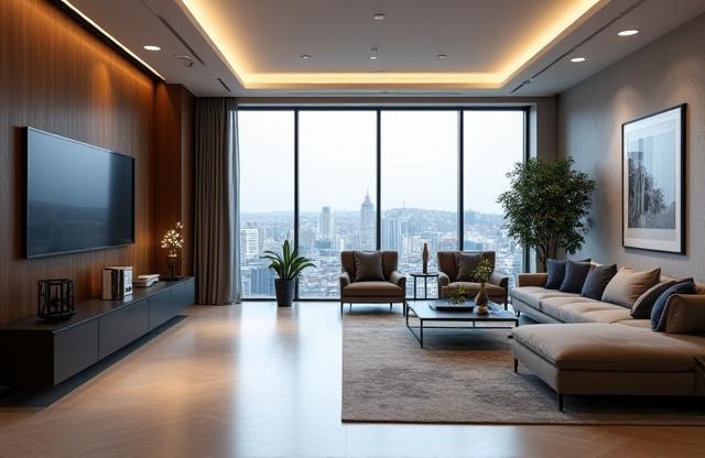 Interior view of a professional law firm office in Istanbul.